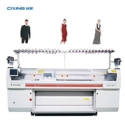 kwaliteit  CIXING flat flat knitting machine and industrial sweater knitting machine sale with 72 inch fabriek